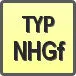 Piktogram - Typ: NHGf